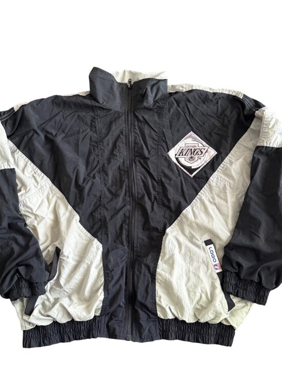 LOGO 7 Other - Vintage Los Angeles Kings Logo 7 Jacket Black & White Windbreaker Size Large